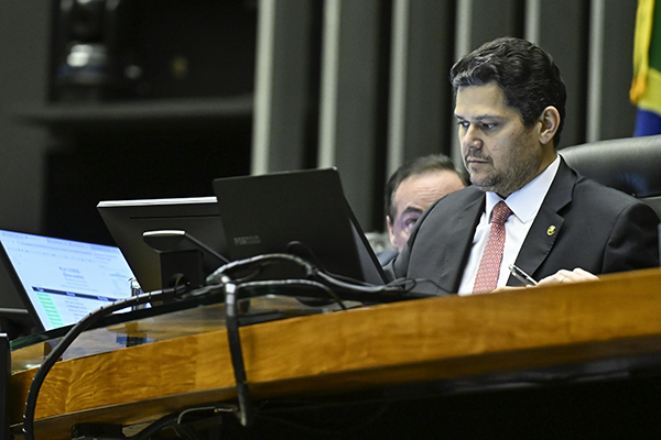 O presidente do Senado, Davi Alcolumbre (União Brasil-AP)