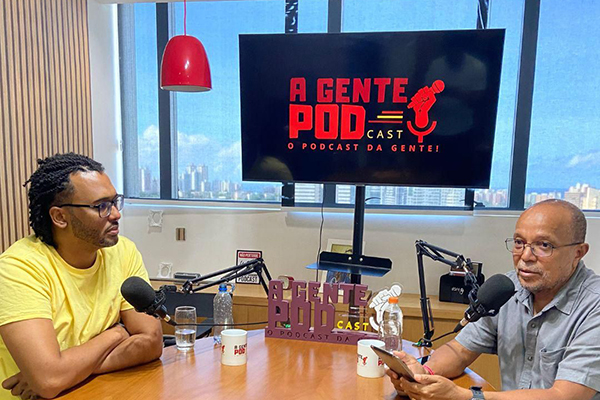 O ex-vereador Luiz Carlos Suíca (PT) recebeu o assessor da Secult, Rafael Manga, no programa A gente Pod O ex-vereador Luiz Carlos Suíca (PT) recebeu o assessor da Secult, Rafael Manga, no programa A gente Pod