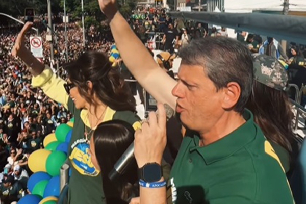 O governador de São Paulo, Tarcísio de Freitas (Republicanos) O governador de São Paulo, Tarcísio de Freitas (Republicanos)