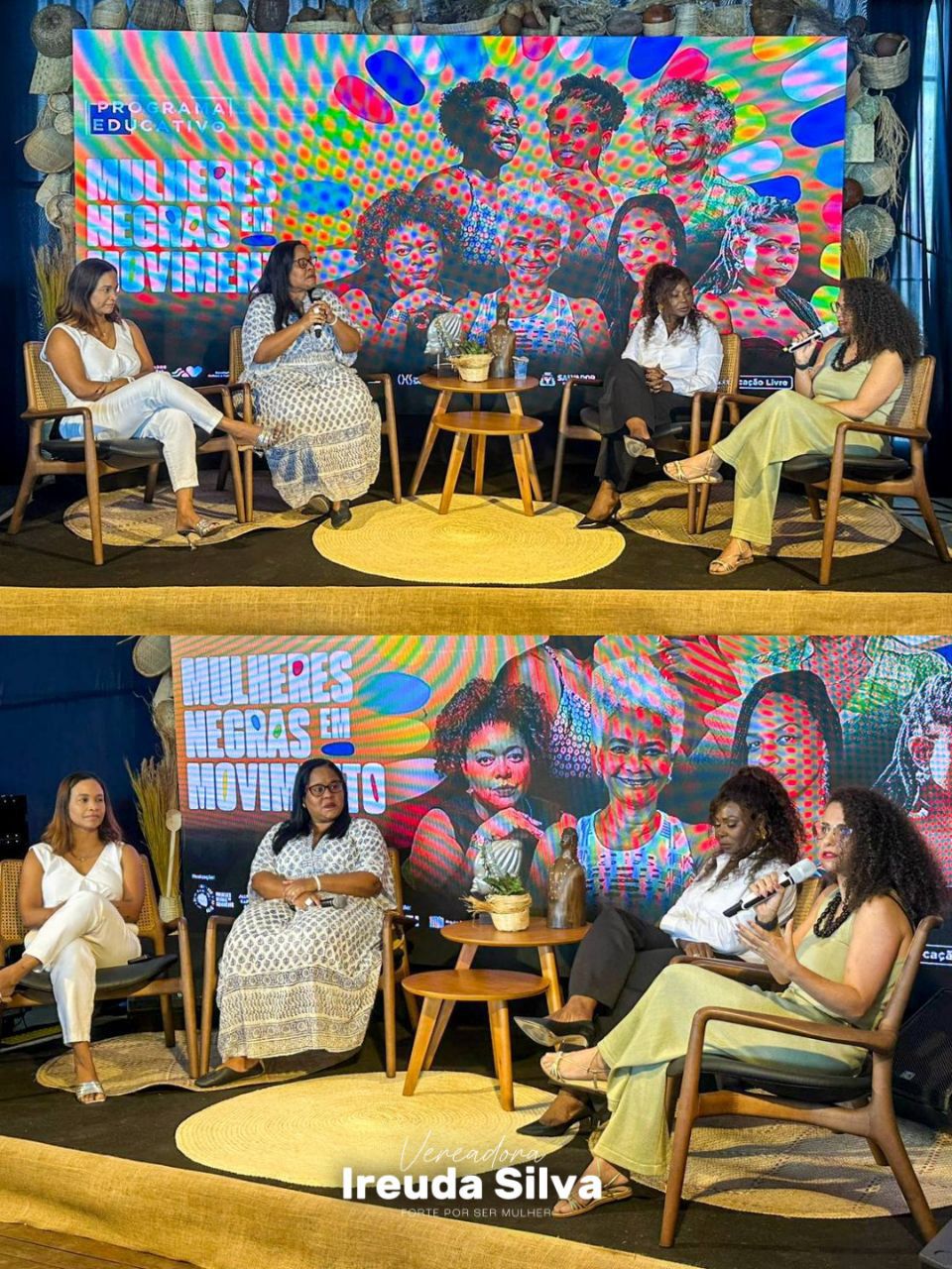 Ireuda Silva participou, neste domingo (27), do evento Mulheres Negras em Movimento Ireuda Silva participou, neste domingo (27), do evento Mulheres Negras em Movimento