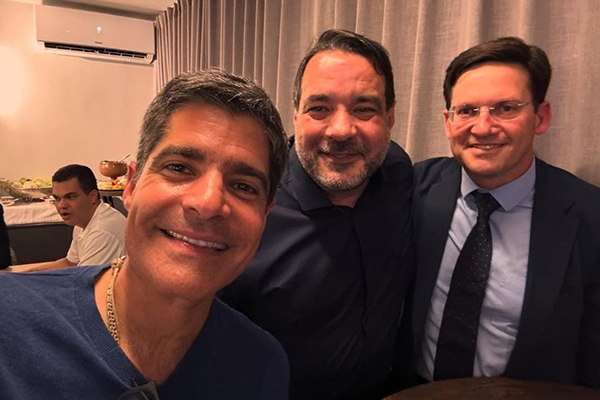 ACM Neto, Alan Sanches e João Roma ACM Neto, Alan Sanches e João Roma