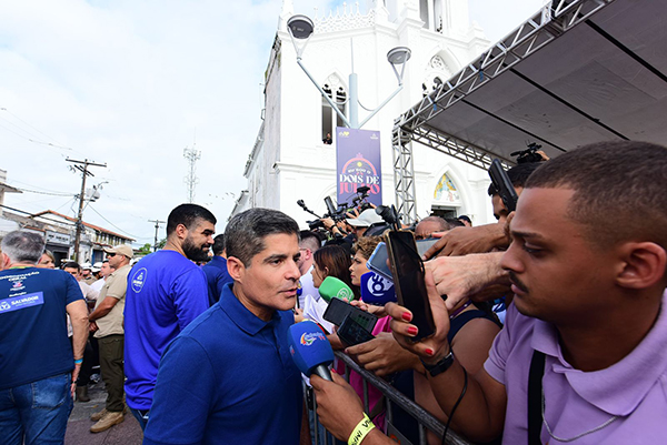 ACM Neto em entrevista durante as comemorações dos 202 anos da Independência da Bahia, nesta quarta-feira (2)