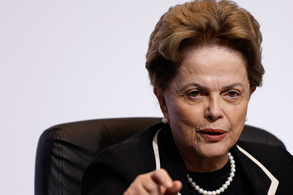 A ex-presidente Dilma Rousseff, que preside o Banco dos Brics A ex-presidente Dilma Rousseff, que preside o Banco dos Brics