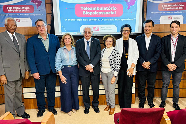 Solenidade de inauguração do Teleambulatório Biopsicossocial da Fundação José Silveira Solenidade de inauguração do Teleambulatório Biopsicossocial da Fundação José Silveira