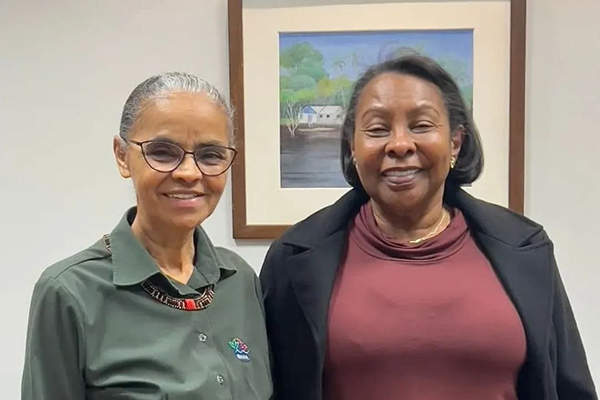 A ministra Marina Silva e a vice-presidente da Rede, Iaraci Dias A ministra Marina Silva e a vice-presidente da Rede, Iaraci Dias