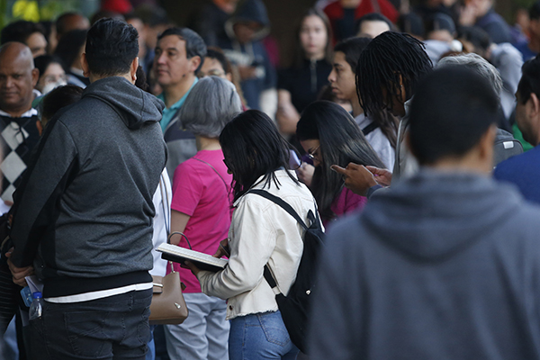 Participantes do CNU de 2024 antes da prova