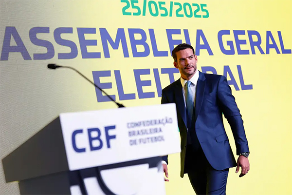 O presidente da CBF (Confederação Brasileira de Futebol), Samir Xaud O presidente da CBF (Confederação Brasileira de Futebol), Samir Xaud