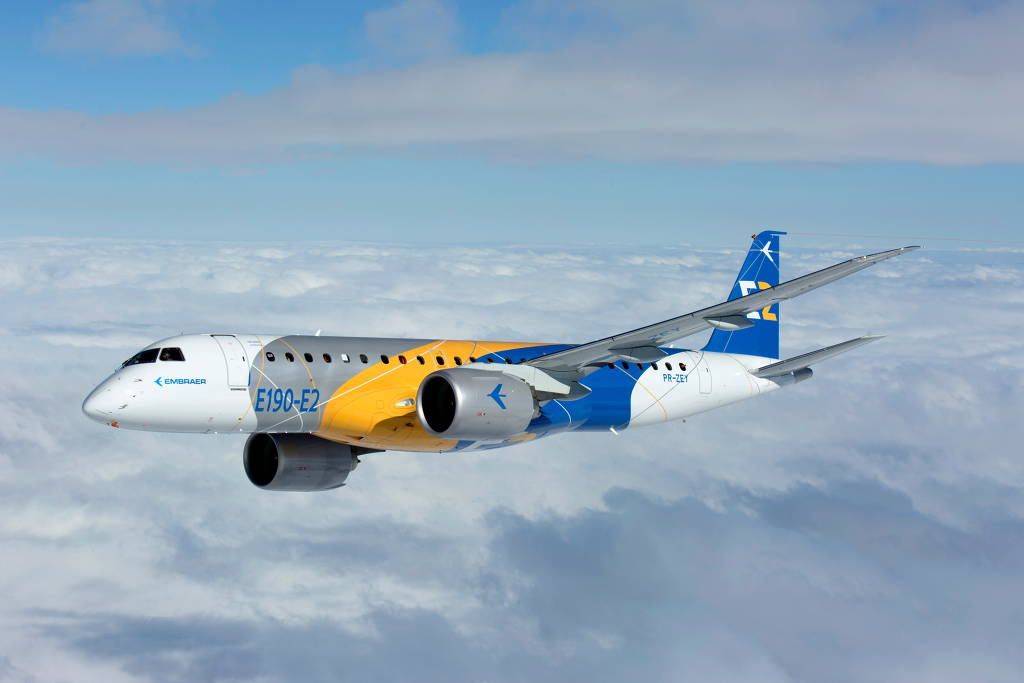 Avião E190-E2 da Embraer Avião E190-E2 da Embraer