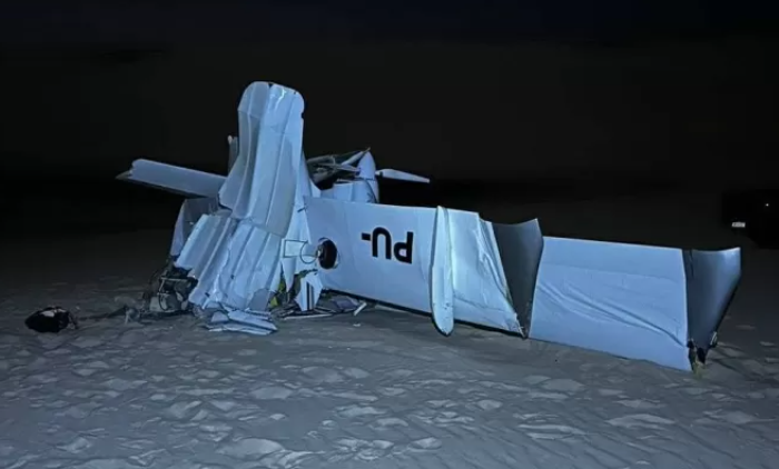 Um avião de pequeno porte caiu neste sábado (9) no Parque Nacional dos Lençóis Maranhenses Um avião de pequeno porte caiu neste sábado (9) no Parque Nacional dos Lençóis Maranhenses