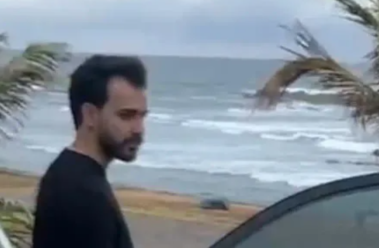 Cleydson Cardoso Costa Filho após atropelar maratonista Cleydson Cardoso Costa Filho após atropelar maratonista