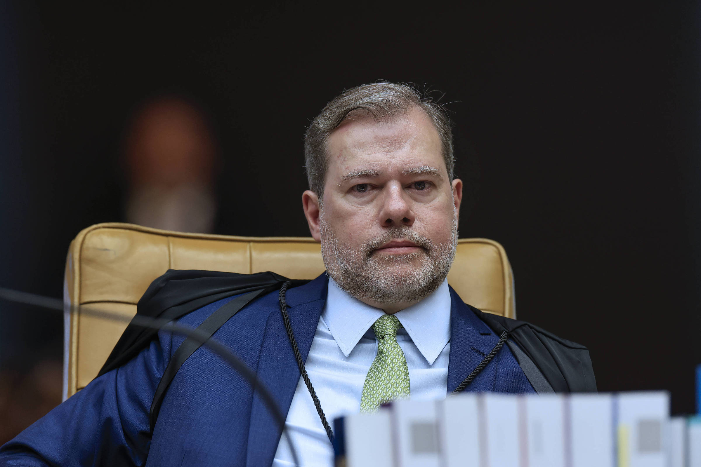 O ministro Dias Toffoli, em sessão do STF O ministro Dias Toffoli, em sessão do STF