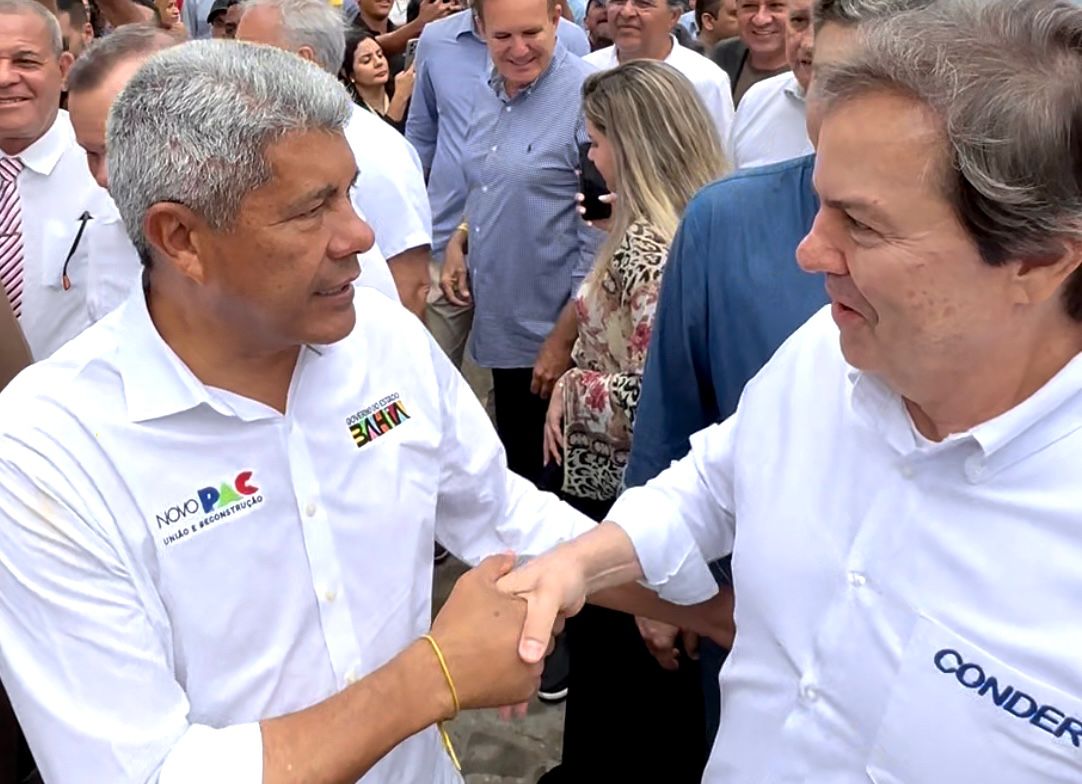 Jerônimo Rodrigues e José Trindade, presidente da Conder Jerônimo Rodrigues e José Trindade, presidente da Conder