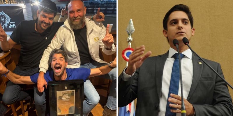 O deputado estadual Marcelinho Veiga parabeniza a Família Almeida O deputado estadual Marcelinho Veiga parabeniza a Família Almeida