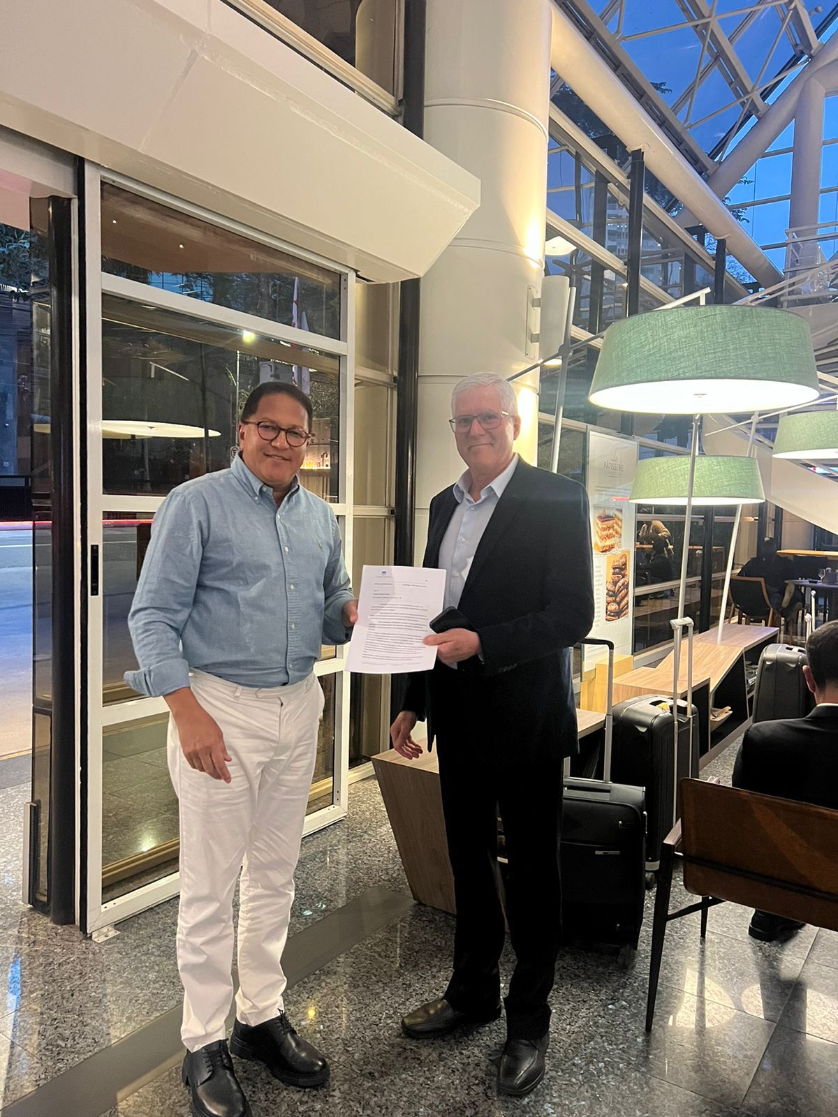 O prefeito de Itabuna, Augusto Castro (PSD) e o consultor Mozart Alemão O prefeito de Itabuna, Augusto Castro (PSD) e o consultor Mozart Alemão