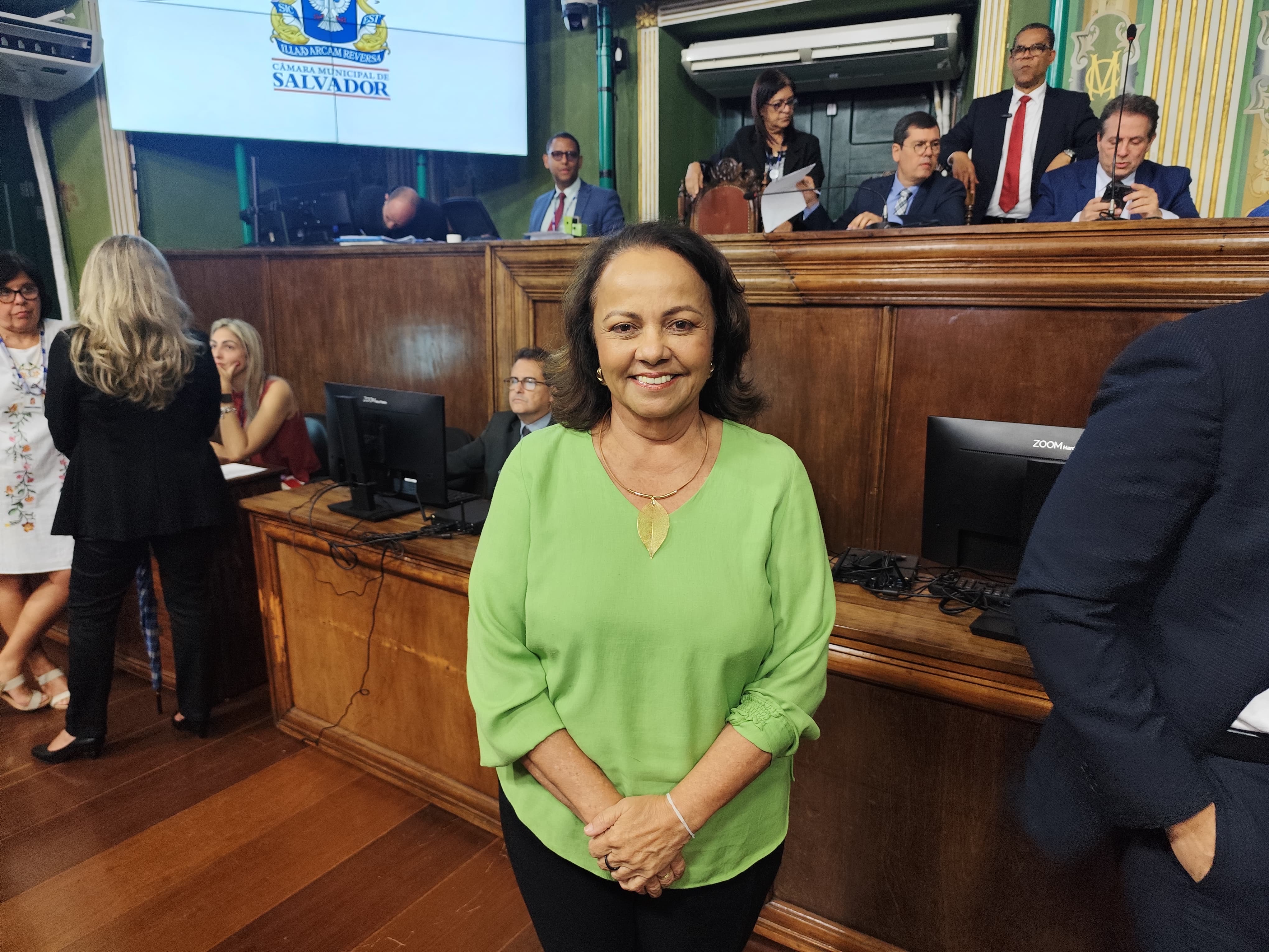 vereadora e líder da bancada da oposição no legislativo soteropolitano, Aladilce Souza (PCdoB) vereadora e líder da bancada da oposição no legislativo soteropolitano, Aladilce Souza (PCdoB)