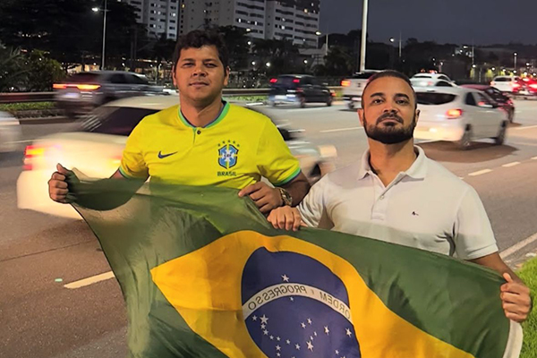 Os deputados Capitão Alden e Diego Castro Os deputados Capitão Alden e Diego Castro