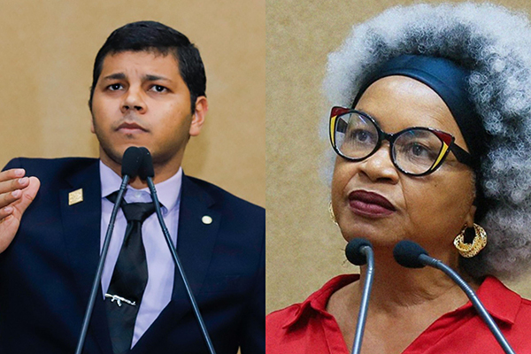 Os deputados estaduais Diego Castro (PL) e Olívia Santana (PCdoB) Os deputados estaduais Diego Castro (PL) e Olívia Santana (PCdoB)