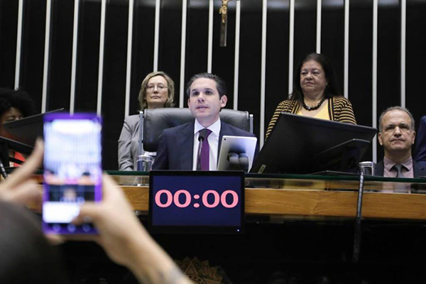 O presidente da Câmara dos Deputados, Hugo Motta (Republicanos-PB)