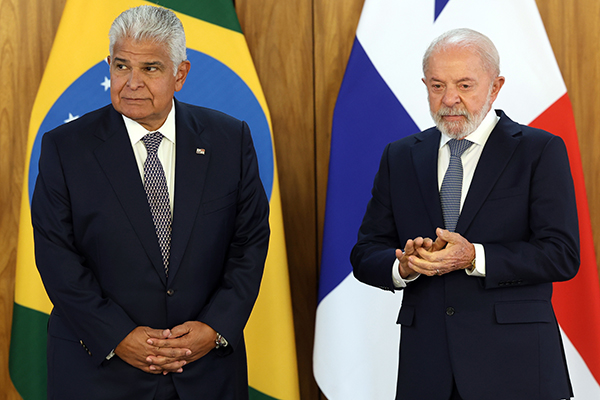 O presidente Lula (PT) e o o presidente panamenho, José Raúl Mulino O presidente Lula (PT) e o o presidente panamenho, José Raúl Mulino