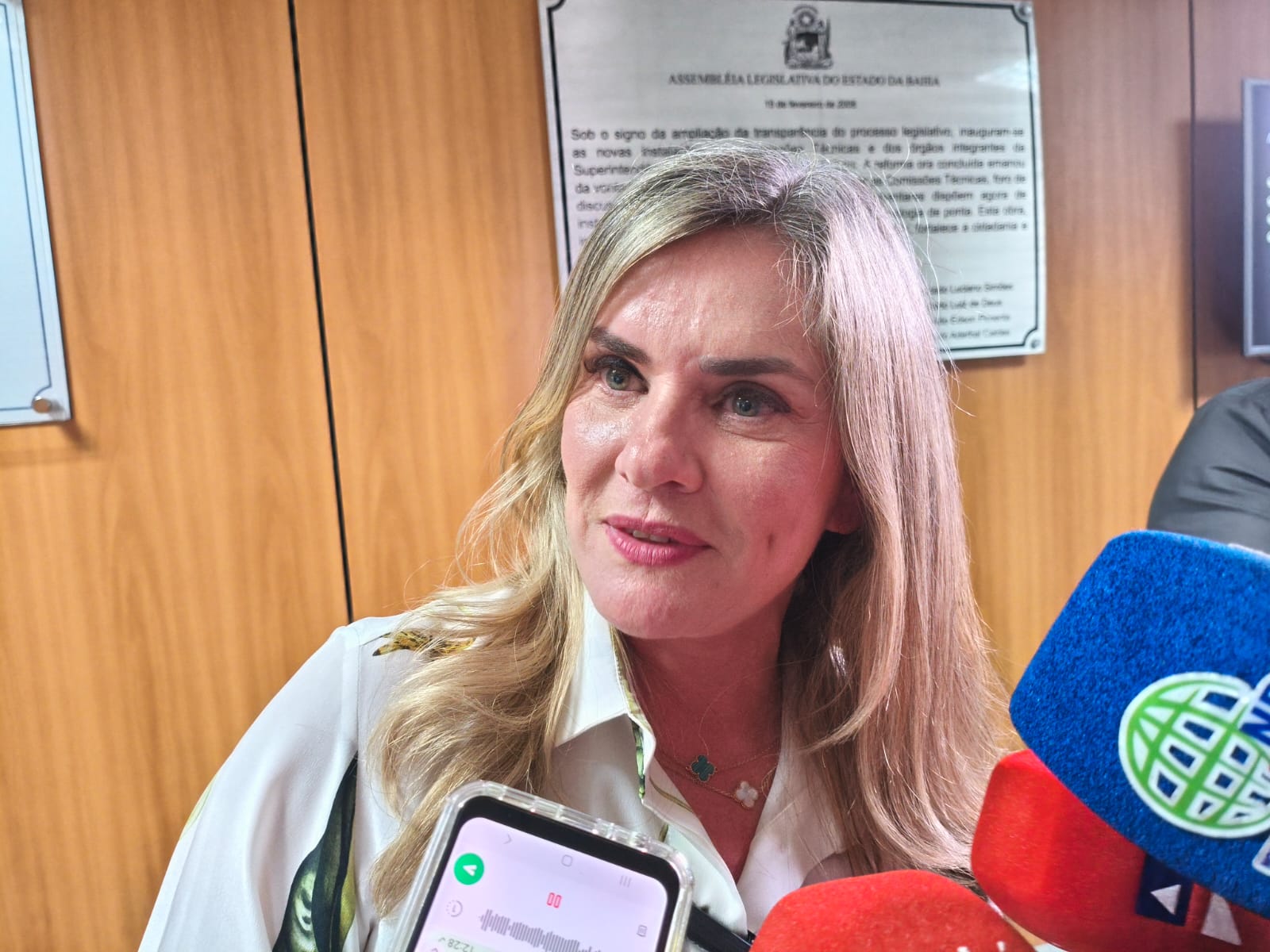 A presidente da Assembleia Legislativa da Bahia (ALBA), Ivana Bastos (PSD)