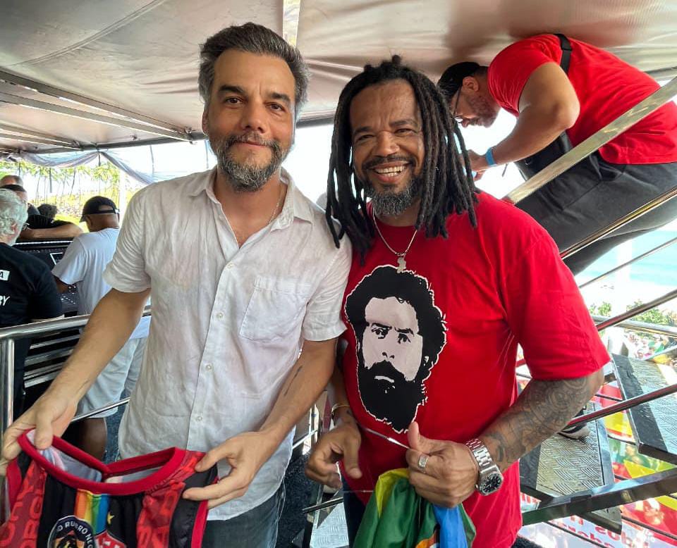 Wagner Moura e Kleber Rosa (PSOL) Wagner Moura e Kleber Rosa (PSOL)