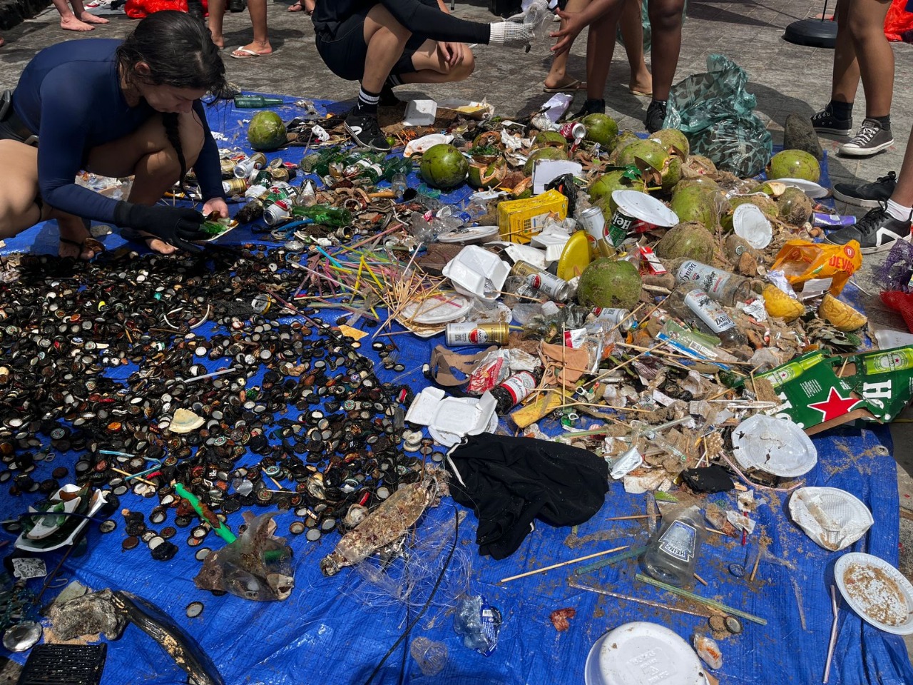 A iniciativa foi realizada pelo grupo de mergulhadores e instrutores Mergulho Pirata