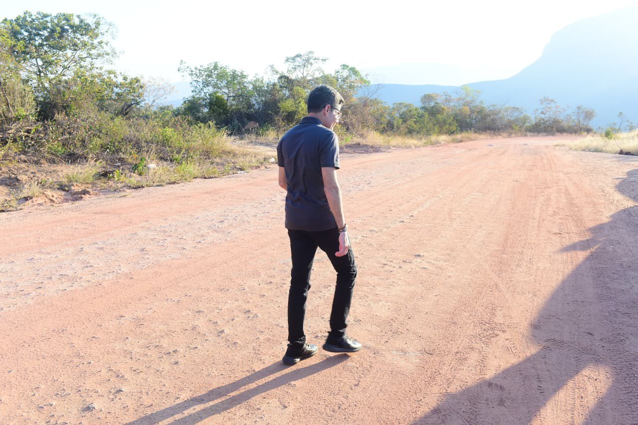 Estrada fica no município de Abaíra, na Chapada Diamantina