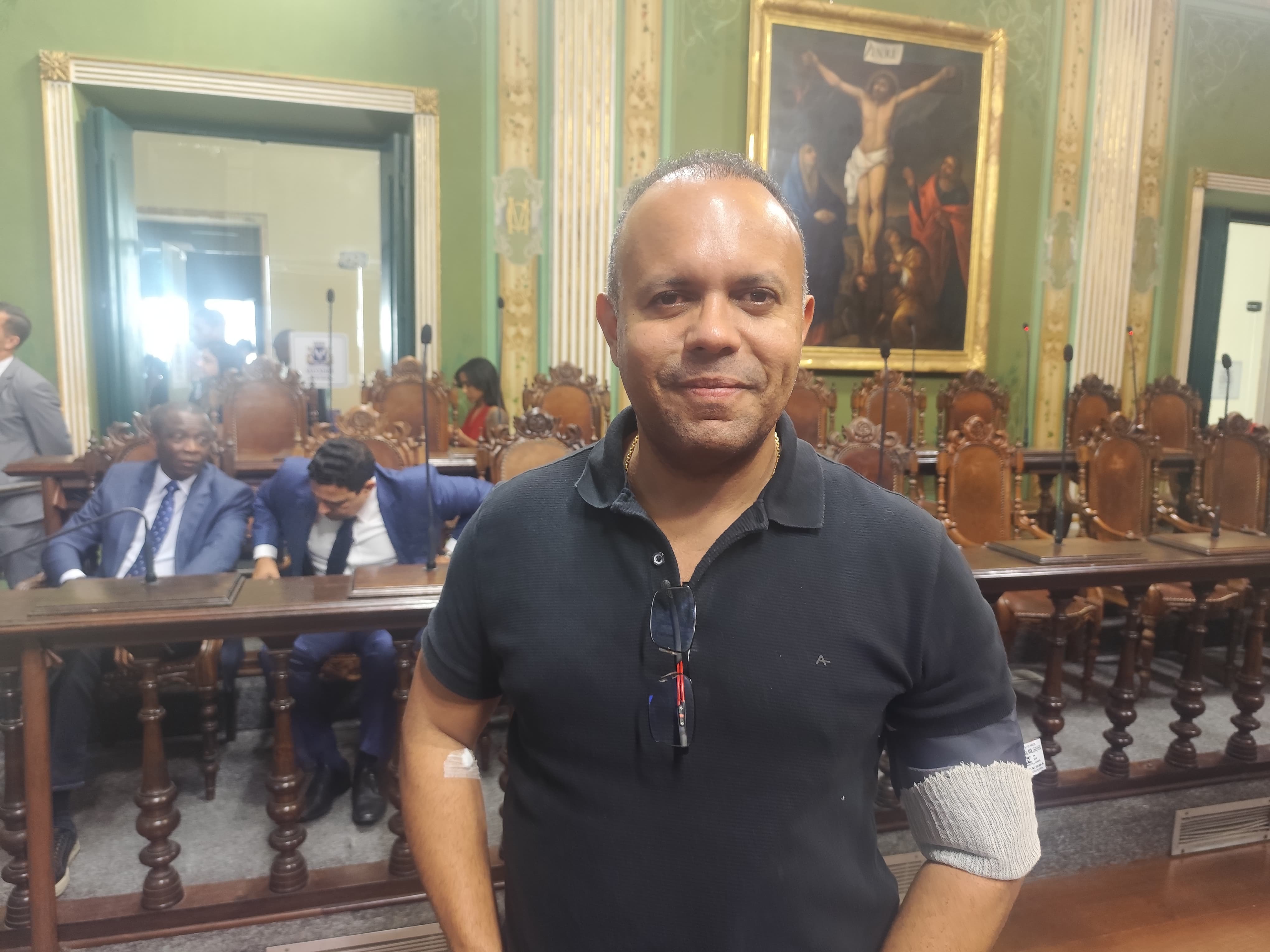 O líder do governo na Casa, vereador Kiki Bispo (União Brasil) O líder do governo na Casa, vereador Kiki Bispo (União Brasil)