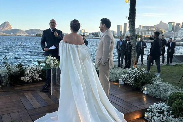 Casamento de Rodrigo Maia e Vanessa Rahal Canado, realizado no último sábado (27) 