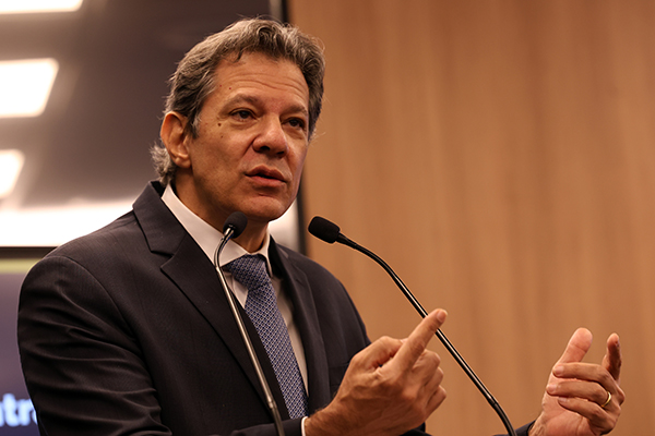 O ministro Fernando Haddad (Fazenda)