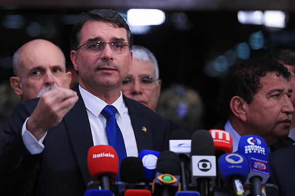 O senador Flávio Bolsonaro (PL-RJ)