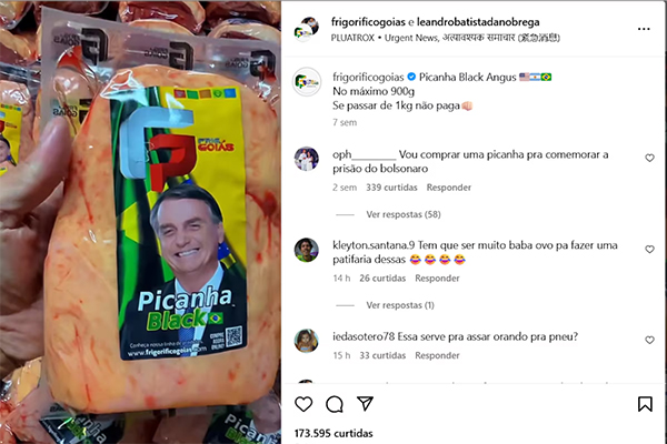 Frigorífico expõe publicamente apoio ao ex-presidente Jair Bolsonaro