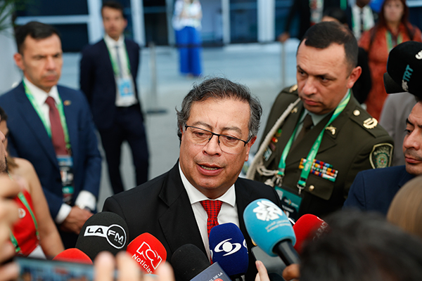 O presidente da Colômbia, Gustavo Petro