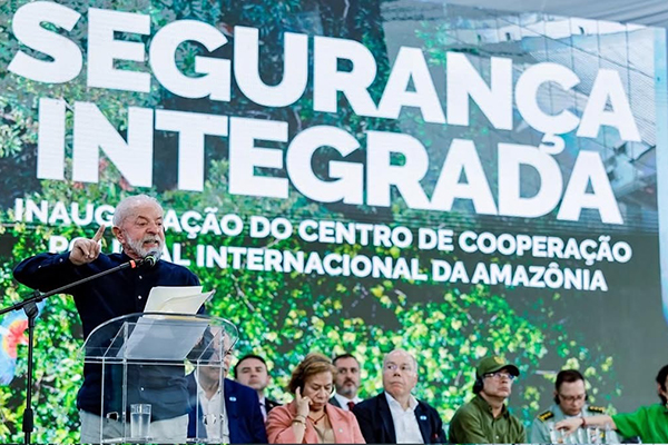 O presidente Lula (PT) durante evento em Manaus (AM) nesta terça-feira (9) O presidente Lula (PT) durante evento em Manaus (AM) nesta terça-feira (9)