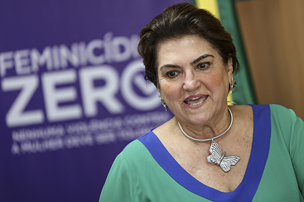 A ministra das Mulheres, Márcia Lopes