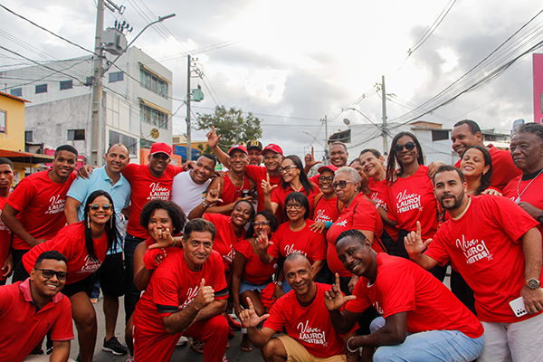 Militantes do Partido dos Trabalhadores de Lauro de Freitas