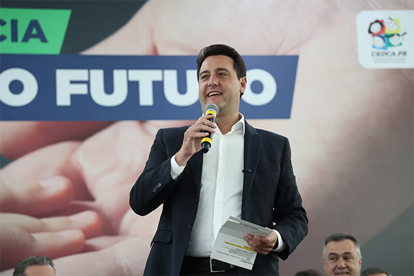 O governador do Paraná, Ratinho Júnior (PSD)