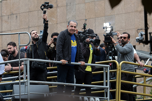 O pastor Silas Malafaia participa do evento Reaja Brasil, na Avenida Paulista, no 7 de Setembro O pastor Silas Malafaia participa do evento Reaja Brasil, na Avenida Paulista, no 7 de Setembro