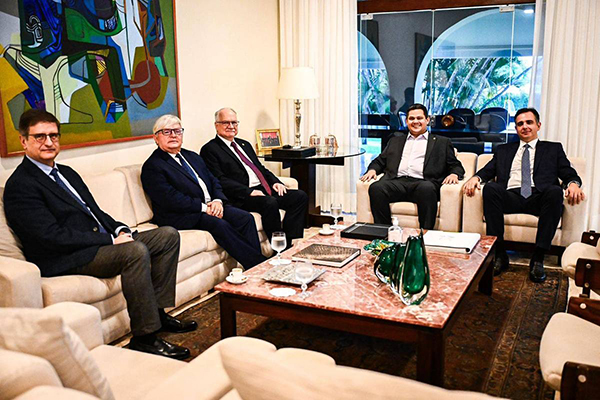 Senador Rodrigo Pacheco participa de reunião com presidentes do Senado, do STF e do STJ e chefe da PGR Senador Rodrigo Pacheco participa de reunião com presidentes do Senado, do STF e do STJ e chefe da PGR